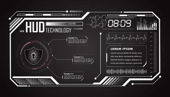 modern hud teknologi bakgrund vektor