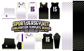 Polkadot-Jersey-Design 141 Mustertextil für Sport-T-Shirts, Fußball, Fußball, E-Sport, Volleyball-Trikot, Basketball-Trikot, Futsal-Trikot. vektor
