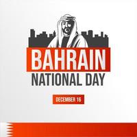 bahrain nationell. december vektor