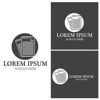 dokument logotyp vektor mall illustration