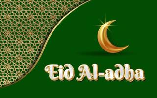 islamisches eid mubarak einladungskartendesign mit musterhintergrund mit goldener laterne vektor