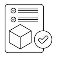 perfektes Design-Symbol der Checkliste vektor