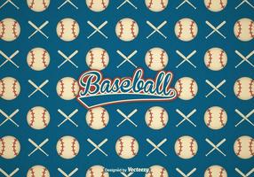 Free Retro Baseball Vektor Hintergrund