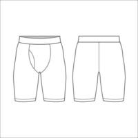 Sport-Unterhosen für Männer, Vektormodell vektor