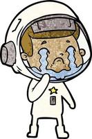 vektor astronaut man karaktär i tecknad serie stil