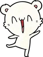 Zeichentrickfigur Eisbär vektor