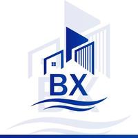 Brief-Immobilien-Logo-Design für Ihr Unternehmen vektor