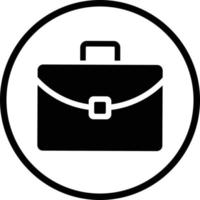 Tasche, Arbeit, Koffer, Aktenkoffer-Symbol vektor