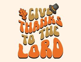 Thanksgiving-T-Shirt-Design vektor