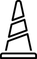 Liniensymbol für Kegel vektor
