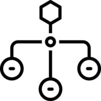 Liniensymbol für Sitemap vektor