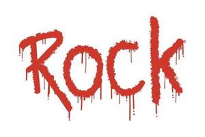 Graffiti-Rock-Text. Vektor-Illustration. vektor