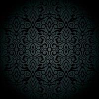 svart årgång sömlös bakgrund med abstrakt mönster vektor