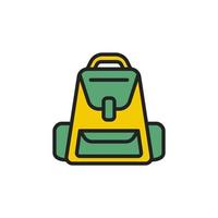 Rucksack, Schultasche, Symbol, Element, Vektor