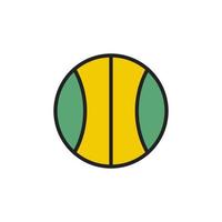 abstraktes Basketball-Ball-Sport-Symbol vektor