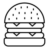 Burger-Icon-Stil vektor