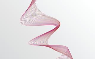 stilvolle rote Wellenlinien abstraktes Hintergrunddesign vektor