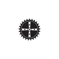 Zahnradsymbol-Logo, Vektordesign vektor
