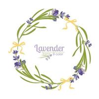 violett lavendel- skön blommig ramar mall i vattenfärg stil isolerat på vit bakgrund för dekorativ design, bröllop kort, inbjudan, resa flayer vektor