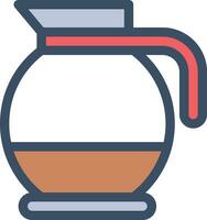 kaffe vattenkokare vektor illustration på en bakgrund.premium kvalitet symbols.vector ikoner för begrepp och grafisk design.
