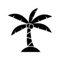 Palme festes Symbol vektor