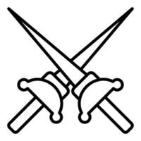 Rapier-Icon-Stil vektor