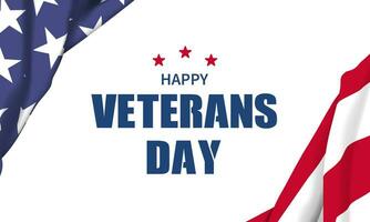veteranens dag affisch. hedra alla som tjänstgjorde. veteranens dag illustration med amerikanska flaggan vektor