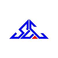 suc letter logo kreatives Design mit Vektorgrafik, suc einfaches und modernes Logo in Dreiecksform. vektor