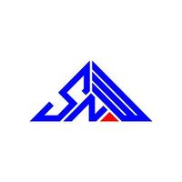 snw brev logotyp kreativ design med vektor grafisk, snw enkel och modern logotyp i triangel form.