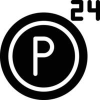 parkering 24 timme vektor illustration på en bakgrund.premium kvalitet symbols.vector ikoner för begrepp och grafisk design.