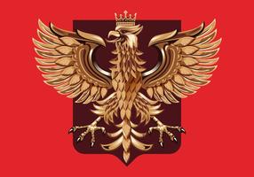 Holzschnitzerei Polnisches Wappen Vektor