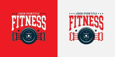 Fitness-Logo-Vorlage. Fitnessstudio moderner Logo-Vektor. fit für sportlogo, marke, unternehmen, gesundheitszentrum, poster, aufkleber, emblem, abzeichen. Vektor eps 10.