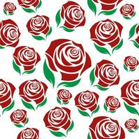 Rose nahtlose Blume Hintergrundvorlage vektor