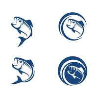 Fisch-Logo-Vorlage. kreatives Vektorsymbol vektor