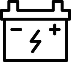 batterievektorillustration auf einem hintergrund. hochwertige symbole. vektorikonen für konzept und grafikdesign. vektor