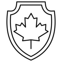 Kanada-Schild, das leicht geändert oder bearbeitet werden kann vektor