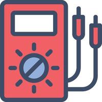 voltmeter vektor illustration på en bakgrund. premium kvalitet symbols.vector ikoner för koncept och grafisk design.