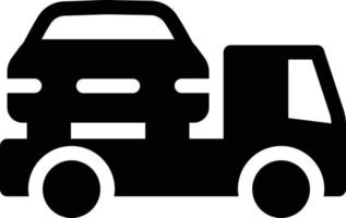 Auto-LKW-Vektorillustration auf einem Hintergrund. Premium-Qualitätssymbole. Vektorsymbole für Konzept und Grafikdesign. vektor