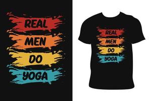 Yoga-Vintage-T-Shirt-Design. Vintages T-Shirt des Yoga. yoga vintage t-shirt kostenloser vektor. vektor