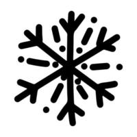 hand dragen snöflingor ikoner på vit bakgrund för dekoration design. klotter vektor illustration. vinter- element för jul och ny år