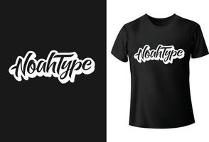 Noah-Typ-T-Shirt-Design vektor