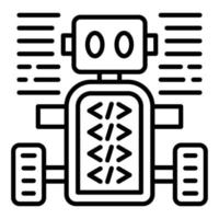 Programmierter Roboter-Icon-Stil vektor