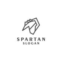 Spartanisches Logo Symbol Vektorbild vektor
