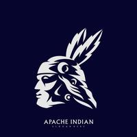 indianisches Logo. indisches Emblem-Design, das für Ihr Unternehmen bearbeitet werden kann. Vektor-Illustration. vektor