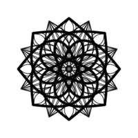 florale Mandala-Muster-Vektor-Illustration. Mandala mit rundem Muster. runde Hintergründe für Grußkarten, Einladungen, Tattoo-Vorlagen, Business-Stil, Karten oder anderes. Vektor-Illustration vektor