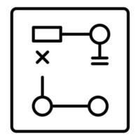 Symbolstil für den Entwicklungsplan vektor