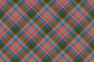 tartan schottland nahtloser karierter mustervektor. Retro-Hintergrundstoff. Vintage Check Farbe quadratische geometrische Textur. vektor