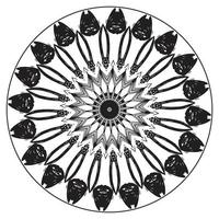 mandala farbseite. vintage dekorative elemente, dekorative verzierung im ethnischen orientalischen stil umreißen handgezeichnete vektorillustration des gekritzels vektor