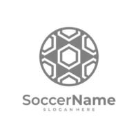 moderne Fußball-Logo-Vorlage, Fußball-Logo-Design-Vektor vektor