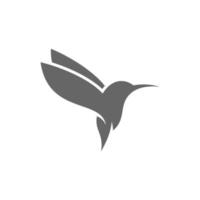 Kolibri-Logo-Design-Vektorvorlage, Vogel-Logo für moderne Unternehmen, einfaches minimalistisches und sauberes Design vektor